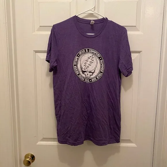 New Dead & Company Men's Bristow Va Concert Music Tour Purple T-Shirt Medium - Picture 1 of 2